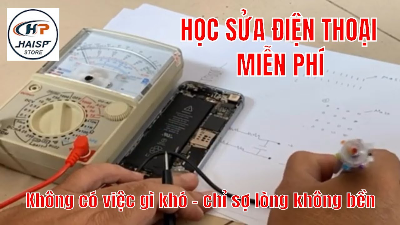 Dành cho người tự học sửa điện thoại: Hướng dẫn dùng đồng hồ vạn năng đo so sánh và lưu thông số