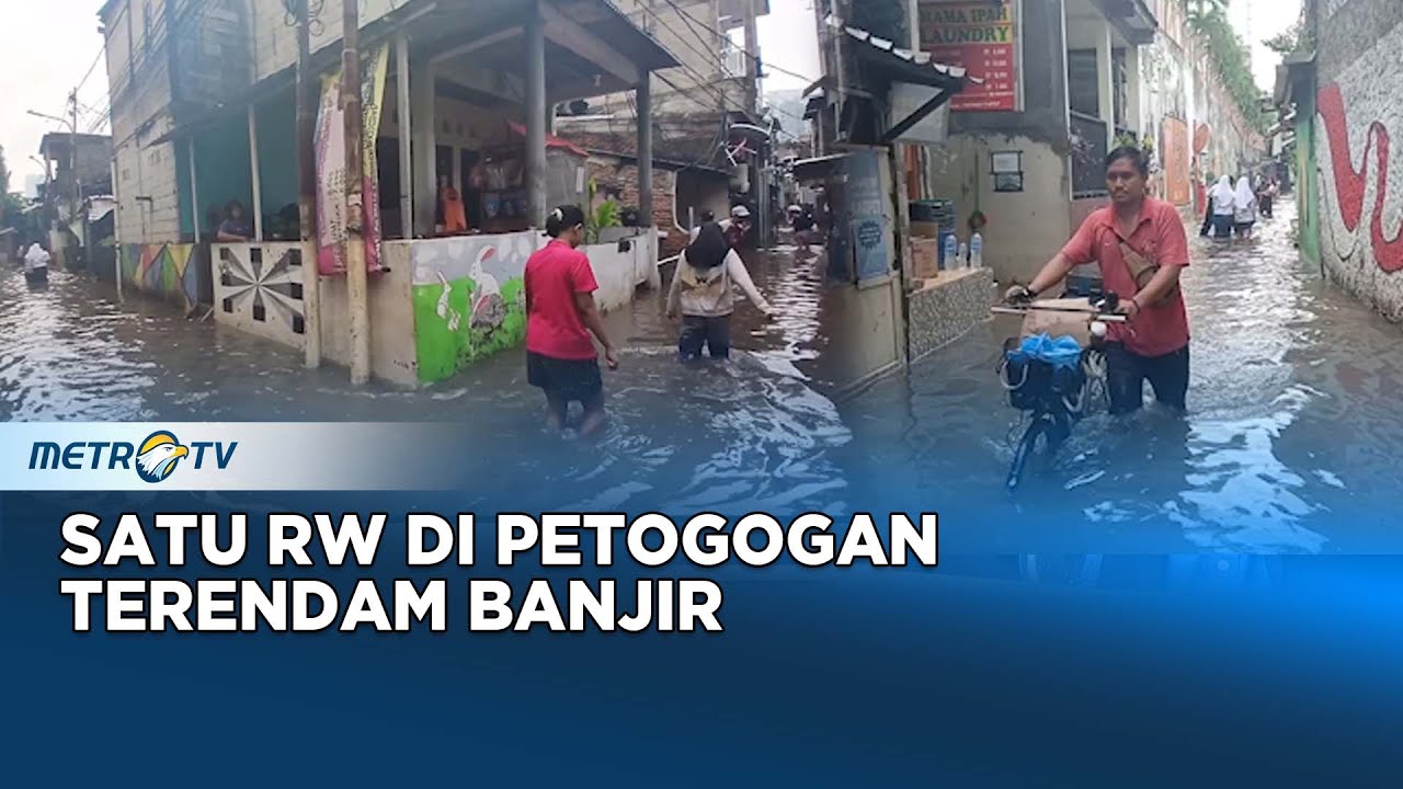 Kali Krukut Meluap, Satu RW di Petogogan Terendam Banjir