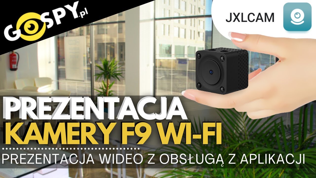 PREZENTACJA MINI KAMERY WIFI F9 - KONFIGURACJA SPRZĘTU WRAZ Z WIDEO Z URZĄDZENIA - GOSPY.PL