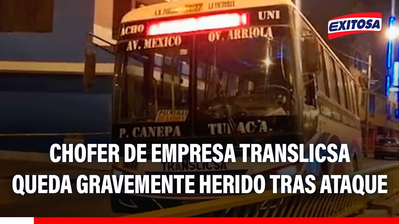 🔴🔵 SMP: Chofer detransporte público quedó gravemente herido tras ataque a su unidad