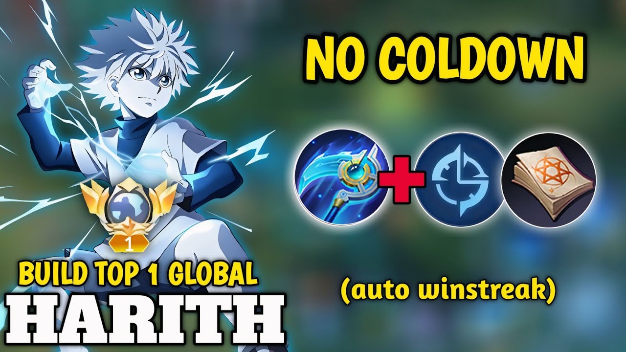 RAHASIA TOP GLOBAL HARITH BIAR SKILL KALIAN NO COOLDOWN ! HARITH BEST GAMEPLAY - MLBB 