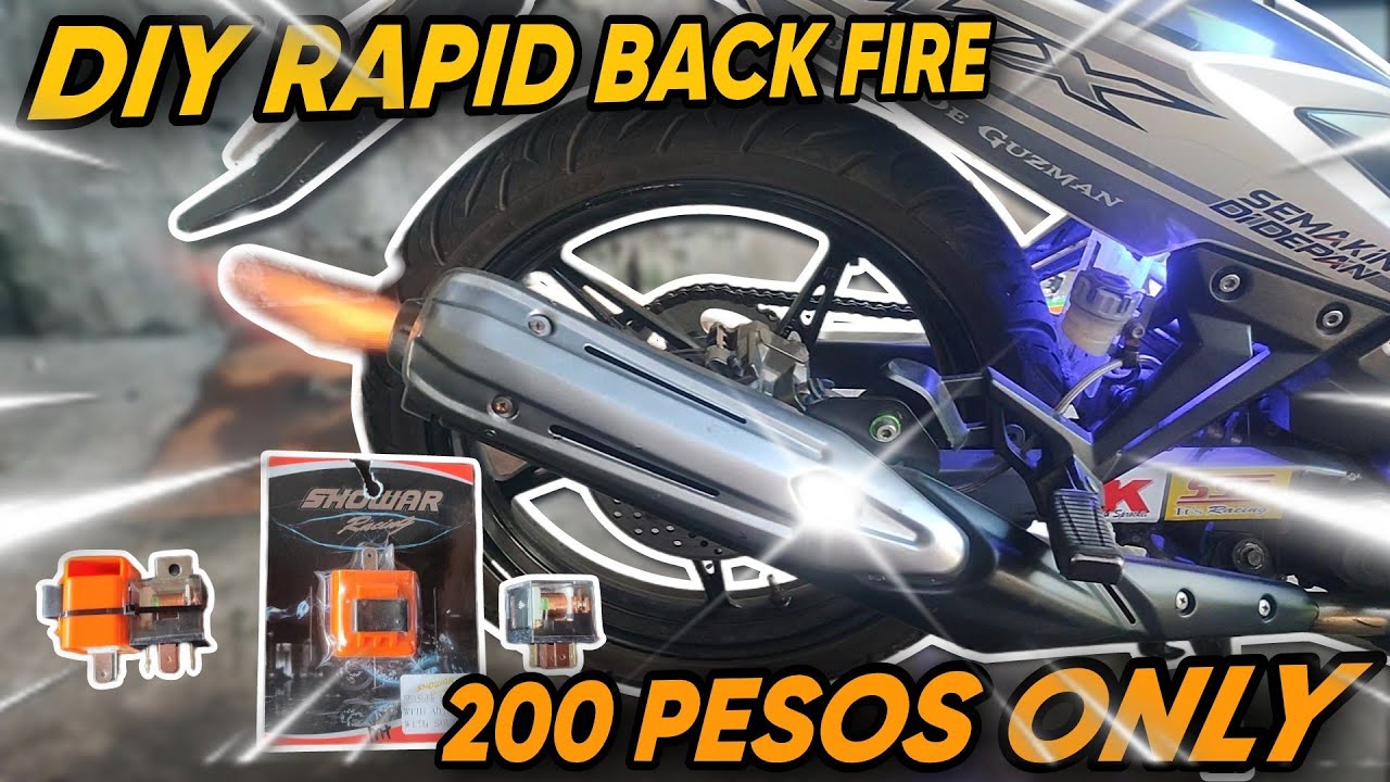 PAANO MAG DIY RAPID BACK FIRE SA KAHIT ANONG MGA MUTOR GAMIT ANG FLASHER RELAY - Full Tutorial 💯🔥