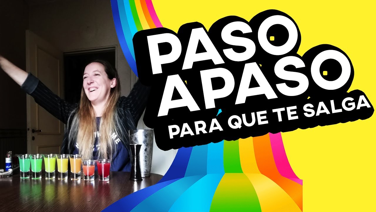 SHOTS ARCOIRIS 💥🌈 TUTORIAL !!!!! BARTENDER 🌈 | AGUS BLANCO