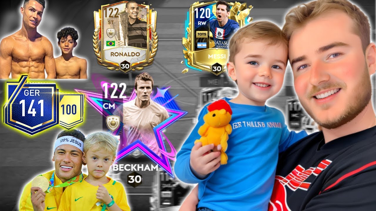 🔥SELEÇÃO DO DIA DOS PAIS🔥MONTEI O TIME COM JOGADORES PAI DE FAMILIA NO FIFA MOBILE 23