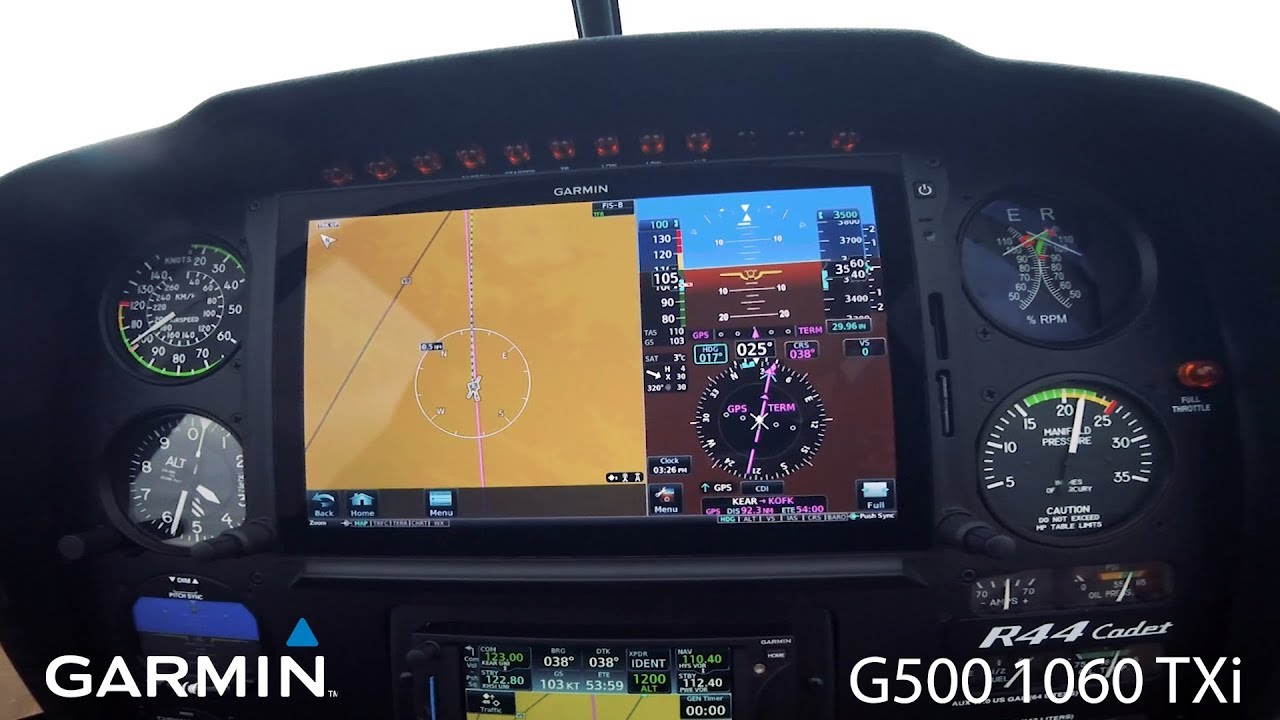 R44 Ferry Flight- Using the Garmin 1060TXi