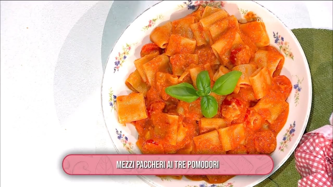 Mezzi paccheri ai tre pomodori - È sempre mezzogiorno 20/09/2024