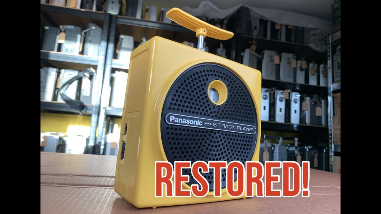 Panasonic RQ-830S Broken Plunger Repair & Restoration. TNT Dynamite 8-Track Player Belt Change