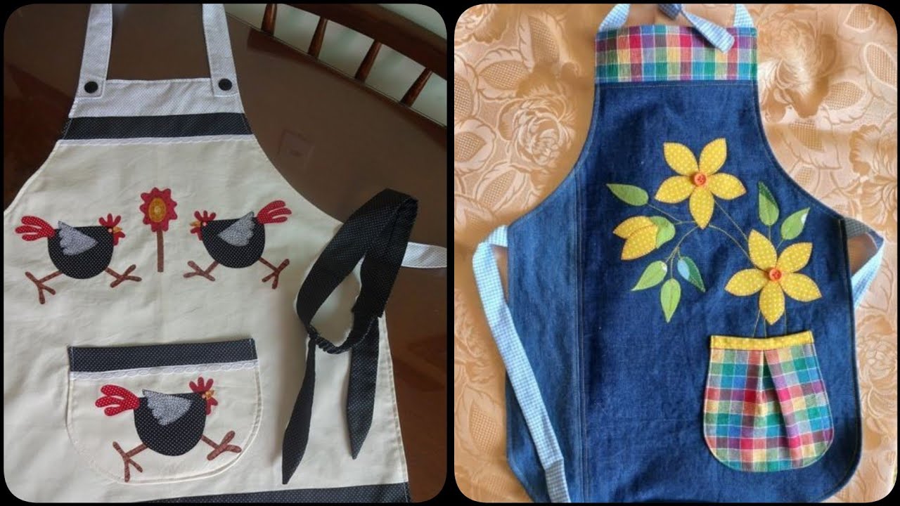 Latest simple pattern apron Design by pop up fashion 💜