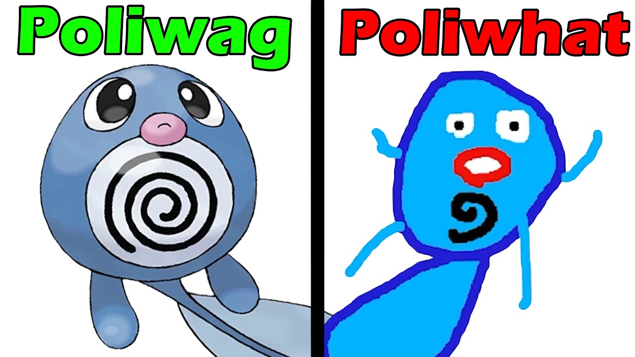 We tried drawing Pokémon...