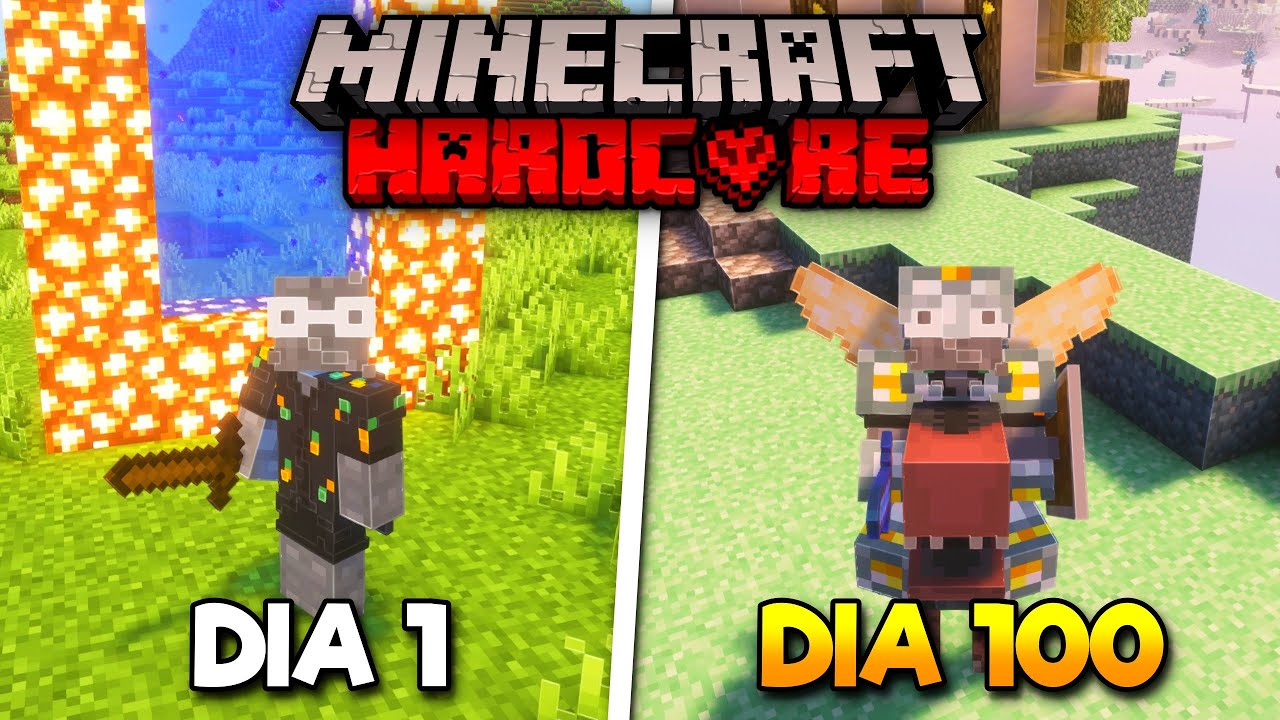 SOBREVIVÍ 100 Días en EL CIELO en Minecraft HARDCORE