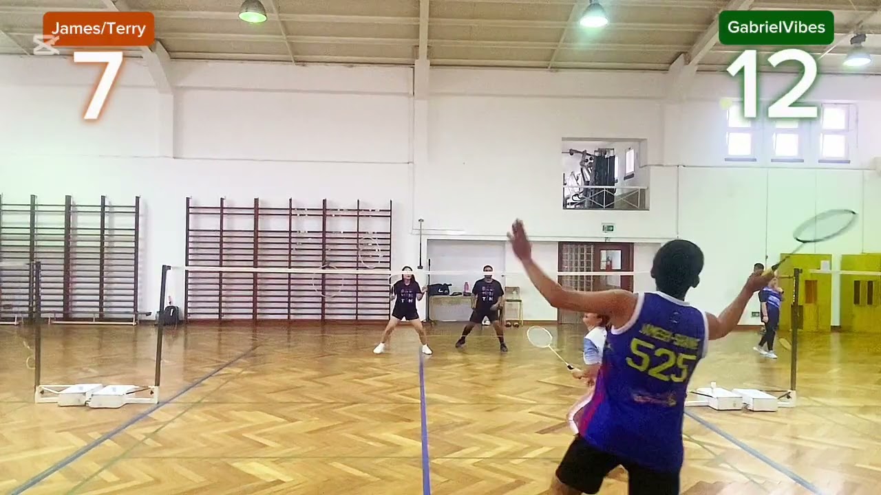 Badminton Mixed Doubles (Game2): James/Terry vs GabrielVibes