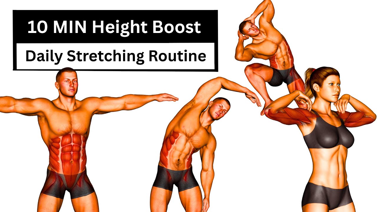10 MIN Height Boost Routine | Improve Posture & Reduce Compression