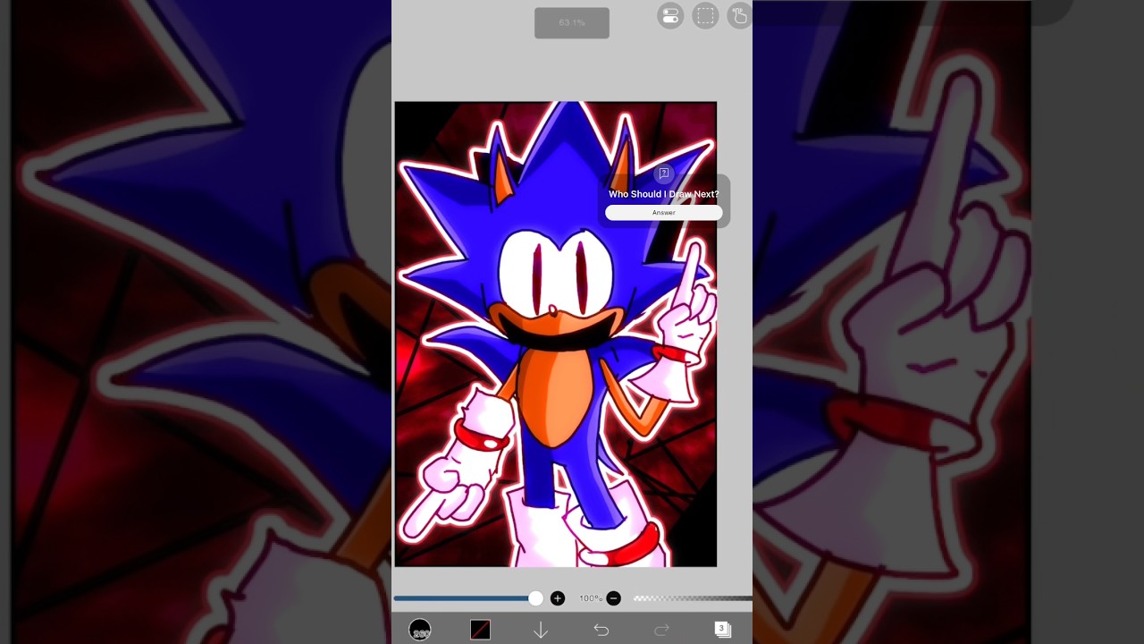 Rewrite!🔵 (SONIC.EXE) #sonic #sonicthehedgehog #sega #fnf #sonicexe #art #segasonic