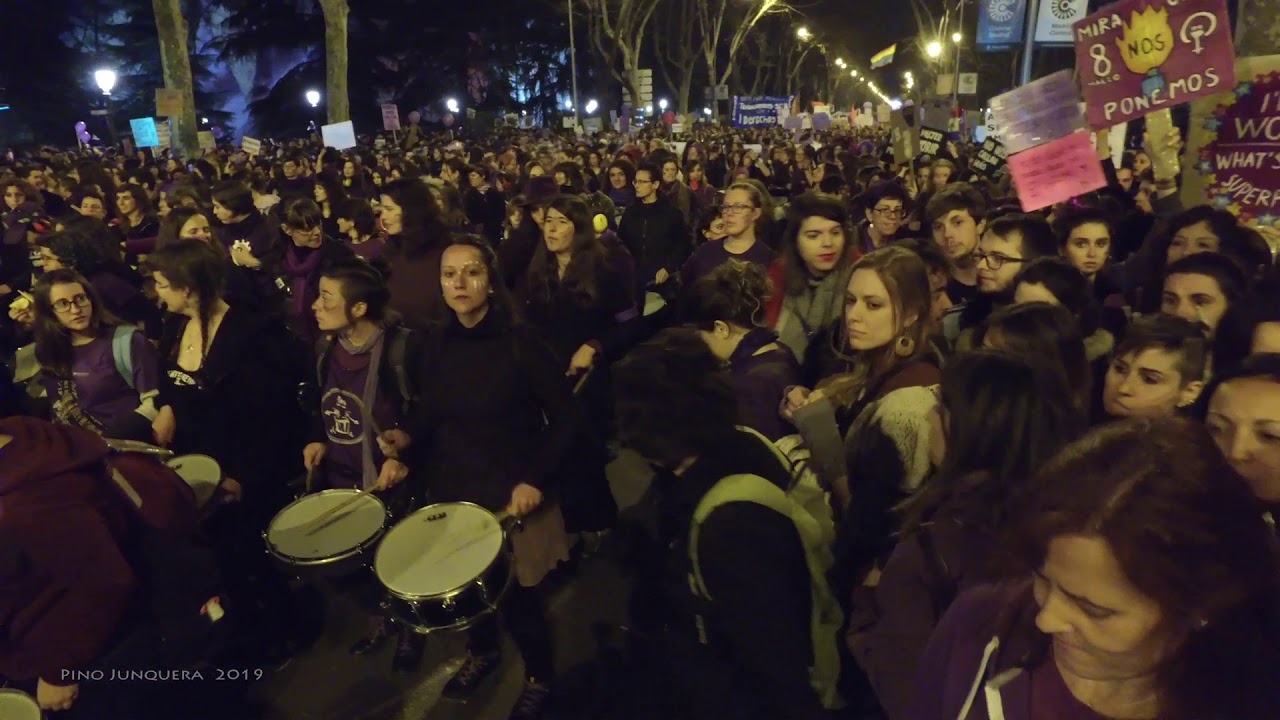 Batucada mujeres Madrid 8m 2019