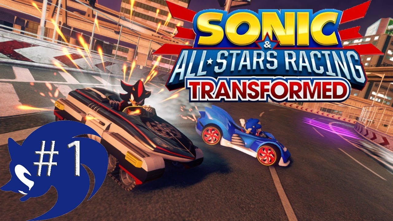 Sonic vs Shadow in SONIC ALL STARS RACING TRANSFORMED!!
