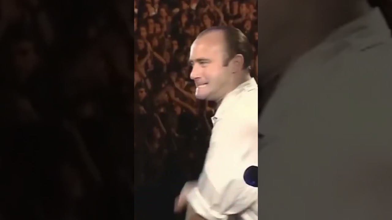 Phil Collins dances to the "Easy Lover" guitar solo on the Seriously Live! Tour 