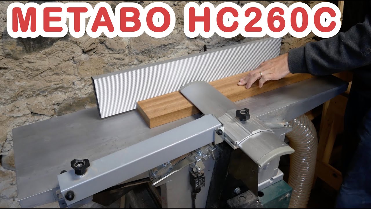 Metabo HC260 : Comment changer et régler les fers - test avec du bois de lutherie