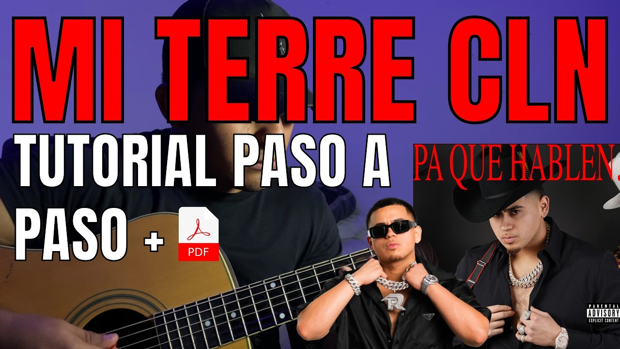MI TERRE CLN - Fuerza Regida x Juanpa Salazar | Tutorial | Guitarra | Acordes