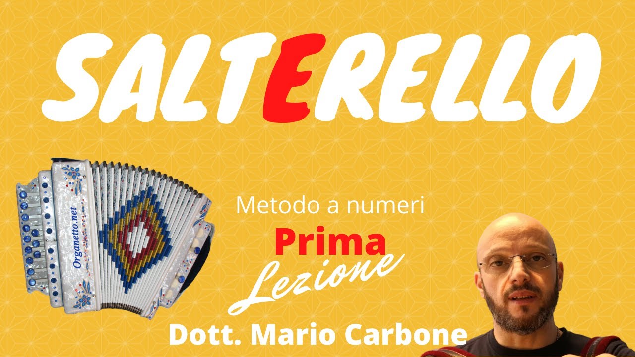 Lezione di organetto - Salterello - 1a Lezione - esercizio bassi a Salterello - METODO A NUMERI