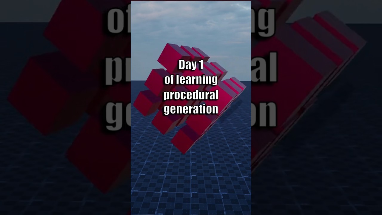 Day 1 of learning Procedural Generation in Unity using C#