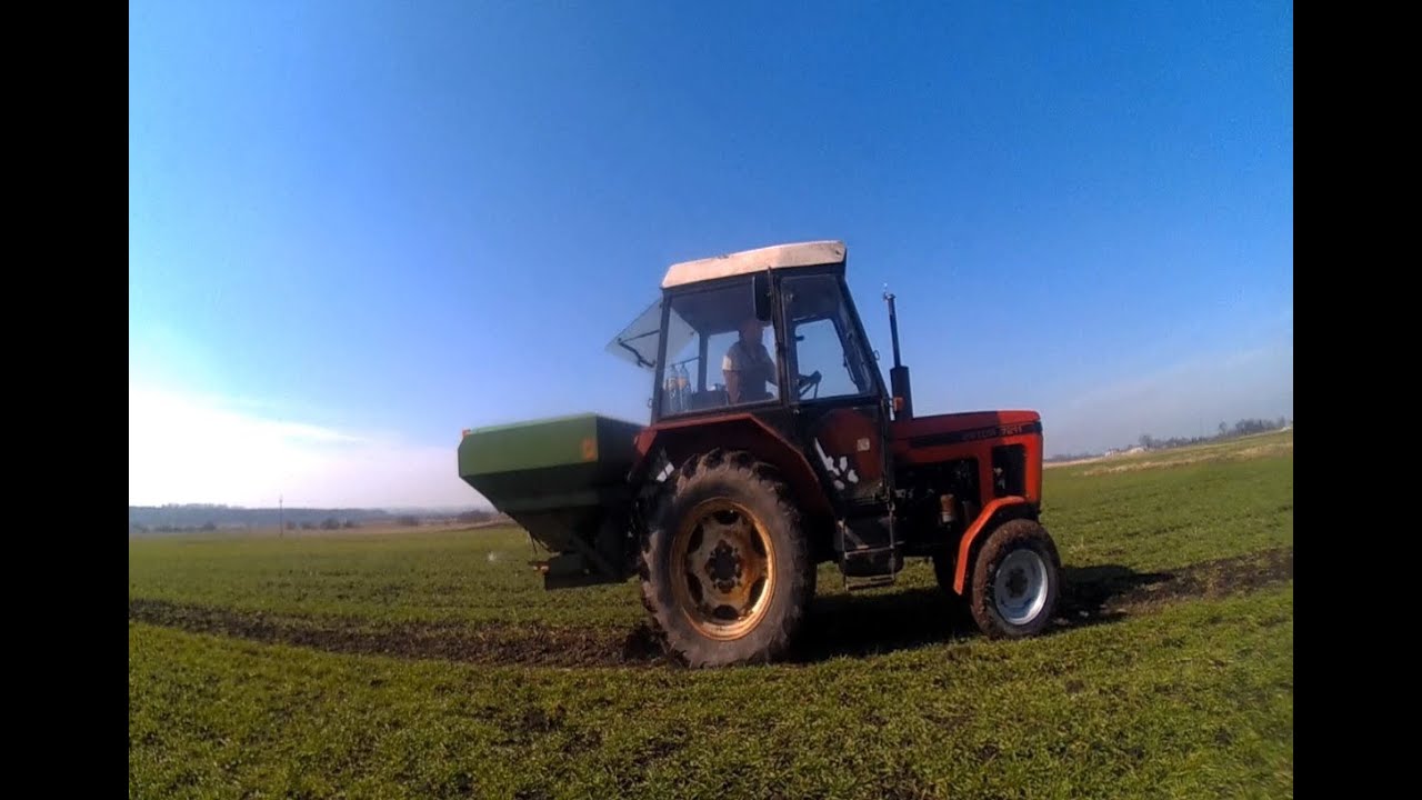 Siew nawozu wiosna 2014 ツ MrUrsusPL ツ | Zetor 7211, AMAZONE ZA-U 1500 |