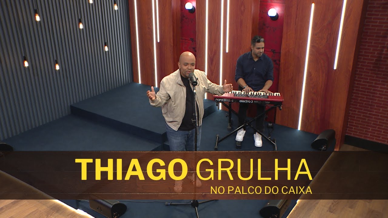THIAGO GRULHA no Palco do Caixa de M&uacute;sica