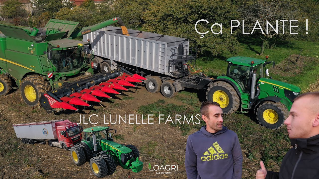 🙋‍♂️JLC LUNELLE FARMS : DERNIER jour de MOISSON 2020 🌽/ Ça PLANTE ! 😂
