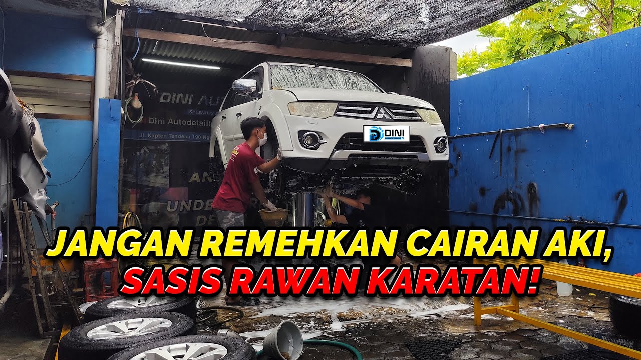 Sasis Berkarat Akibat Air Aki, Sudah Saatnya Proteksi Dengan Anti Karat, Mitsubishi Pajero Sport