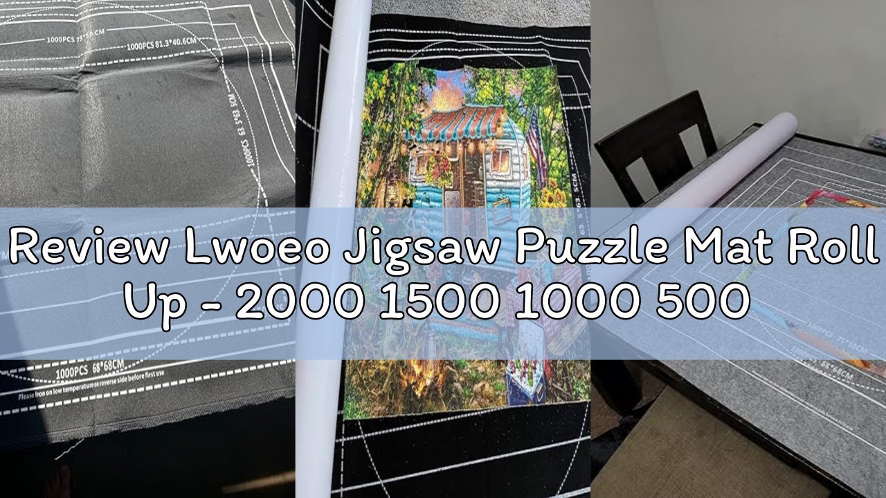 Review Lwoeo Jigsaw Puzzle Mat Roll Up - 2000 1500 1000 500 Pieces Puzzel Matte, Black Roll-Up Puzzl