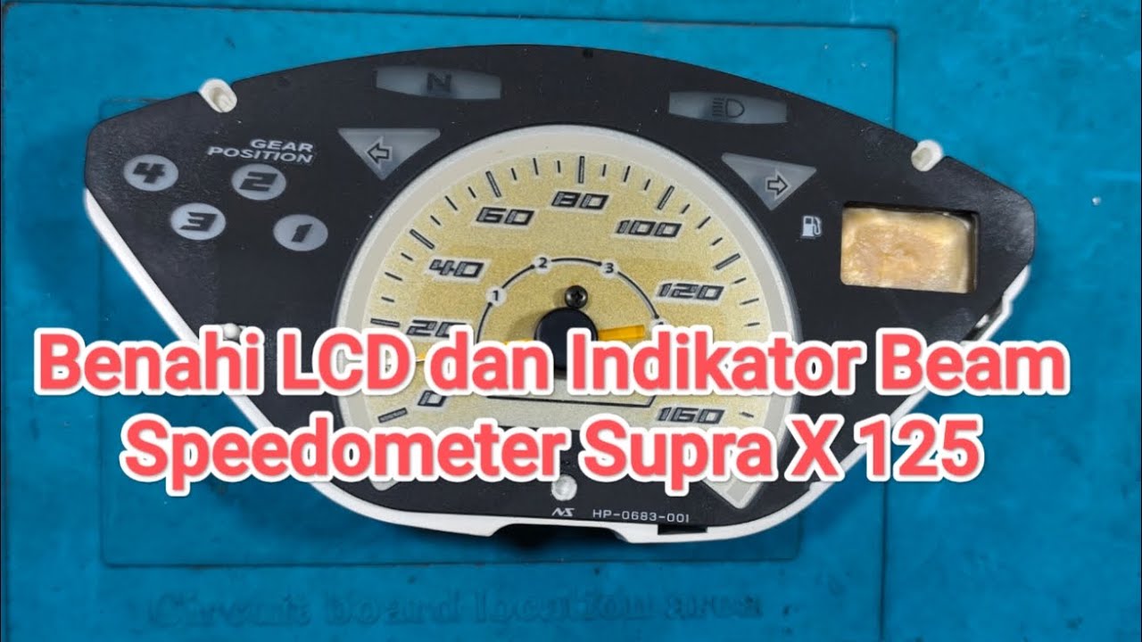 Perbaikan LCD dan Indikator Beam Speedo Supra X 125