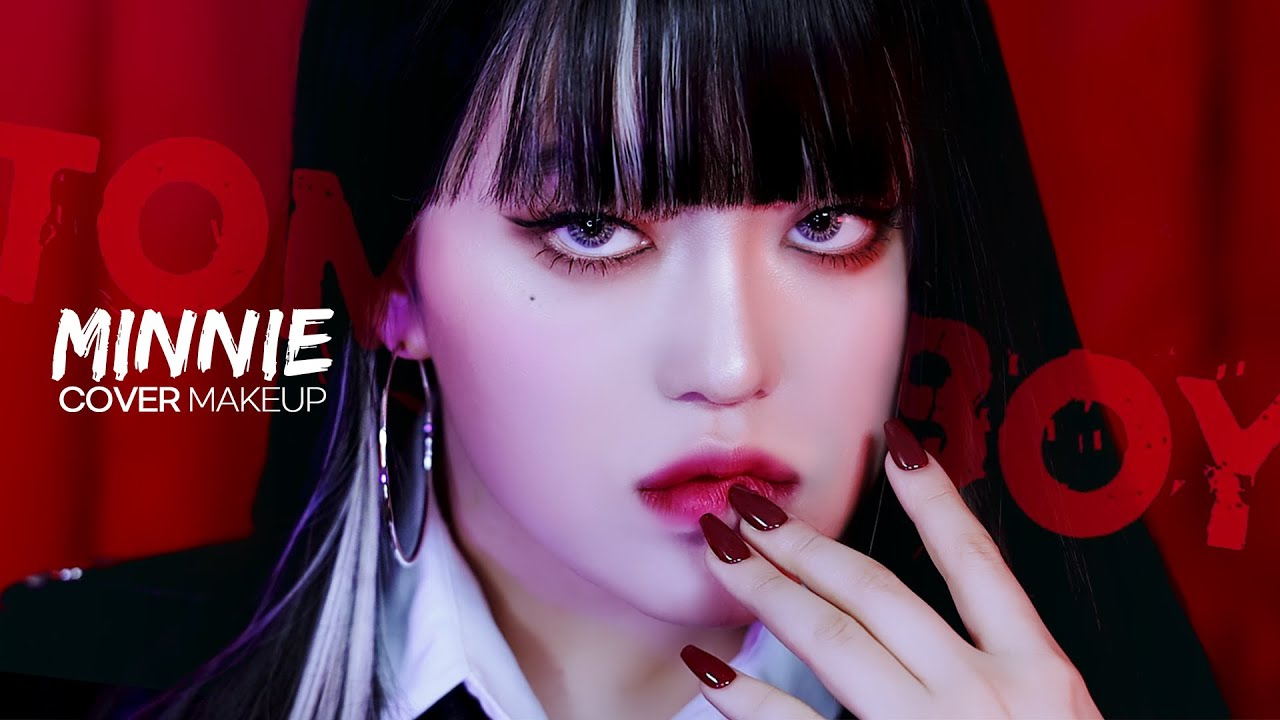 SUB) 일반인에게🤟(여자)아이들 'TOMBOY' 민니 커버메이크업🖤