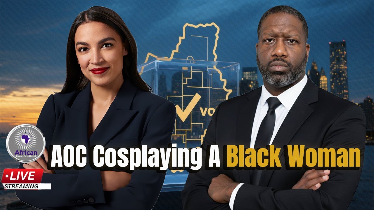 AOC, изображающая чернокожую женщину, пытается сравнить чернокожих американцев, покидающих Юг, с ...