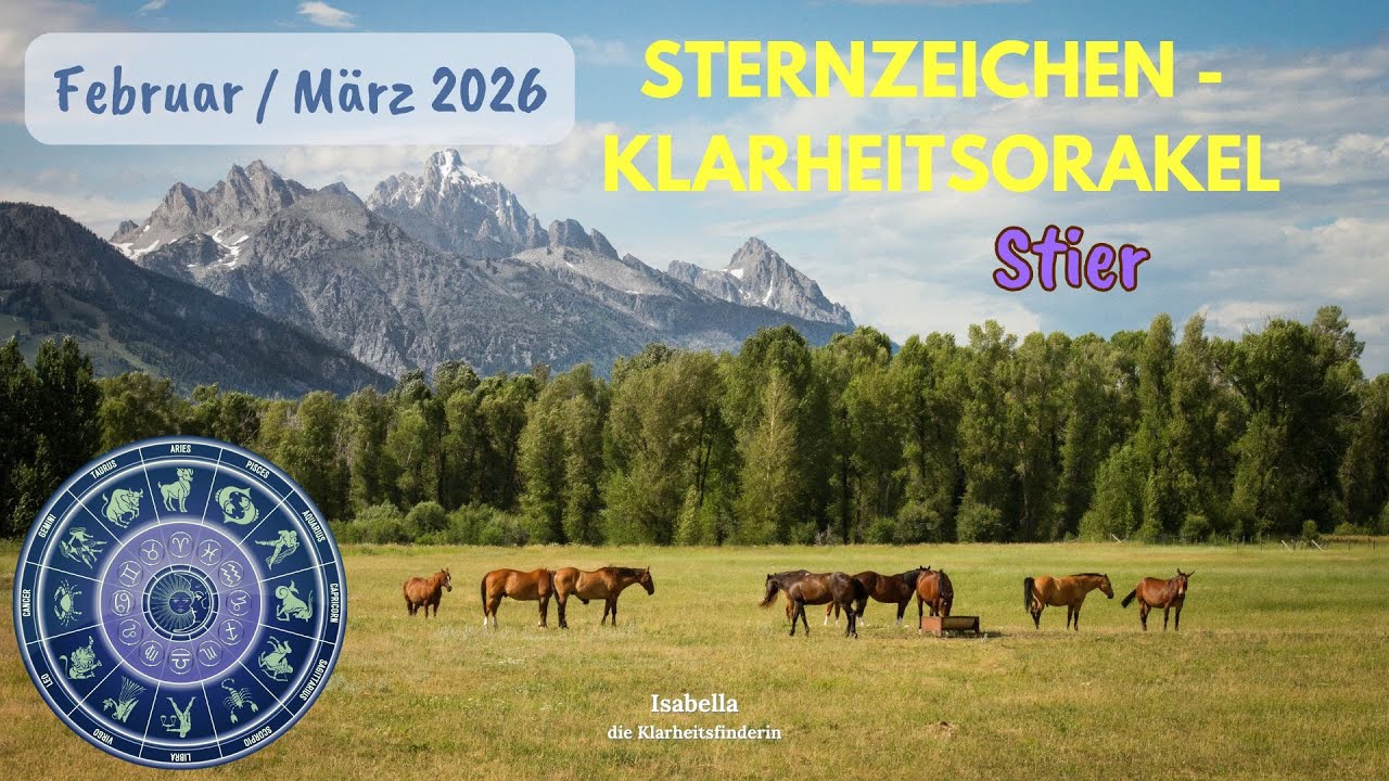Stier - Sternzeichen Februar/März 2026 - etwas klärt sich, ihr kommt wieder in Eure Balance