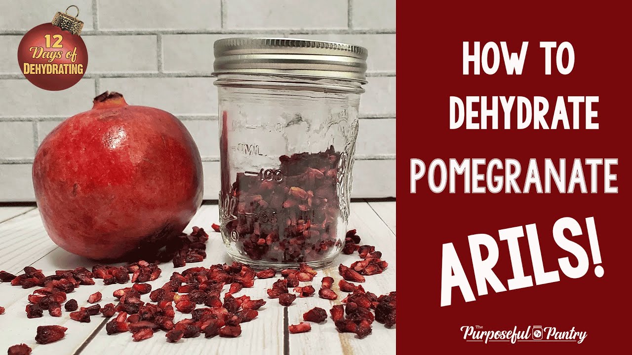 How to Dehydrate Pomegranate Arils | 12 Days of Dehydrating