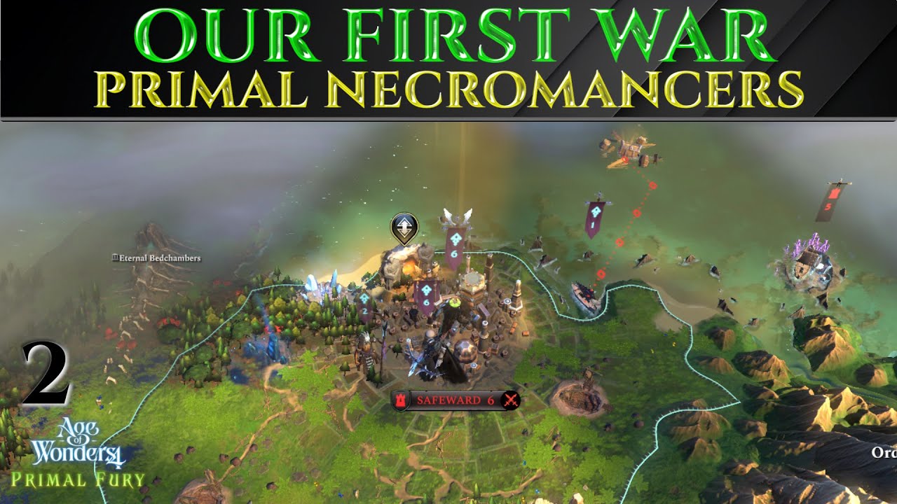 OUR FIRST WAR - Primal Fury Necromancer AGE OF WONDERS 4 Ep 2