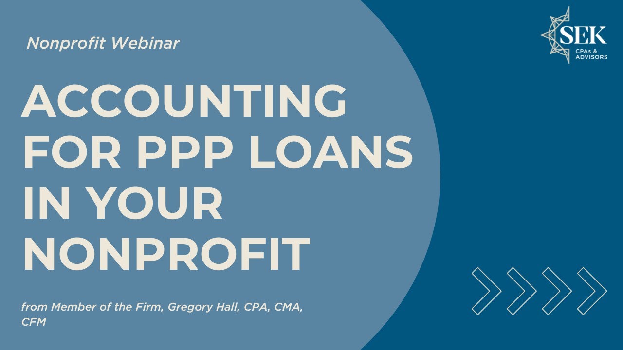Accounting for PPP Loans