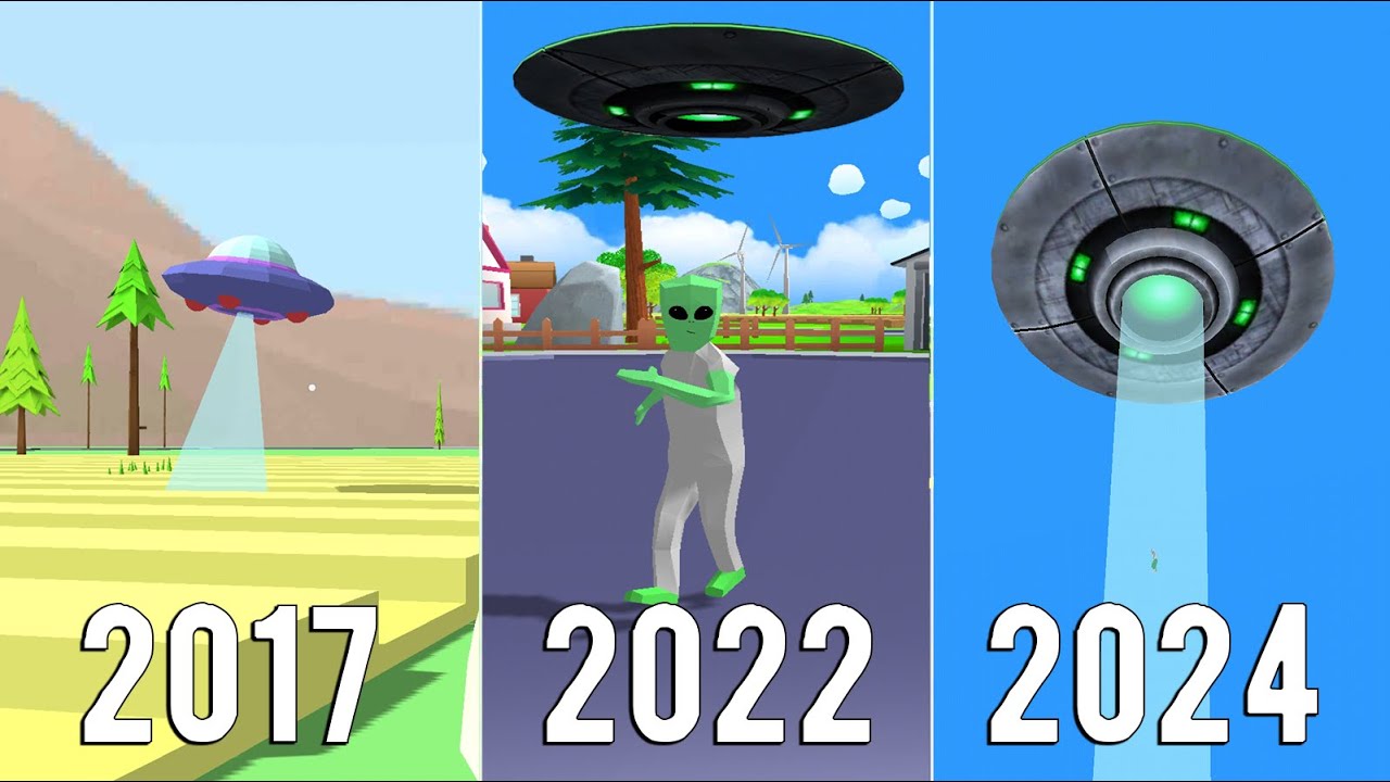 Dude Theft Wars Evolution Of Aliens & UFO 2017 - 2024 !!! 🤔🤔🤔
