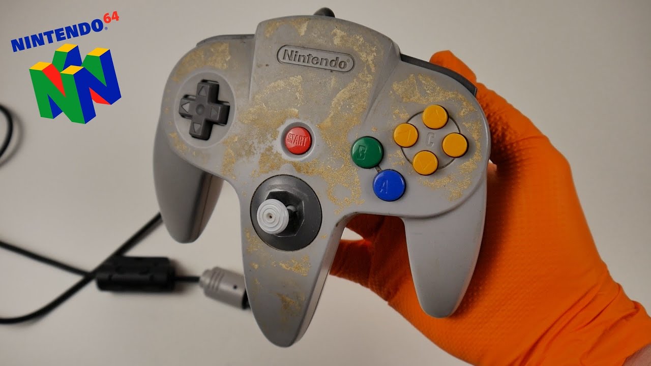 I got myself this sticky N64 controller // overhaul restoration // Nintendo