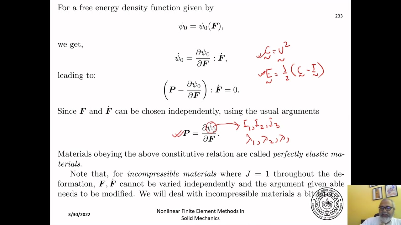 Constitutive models for nonlinear elasticity