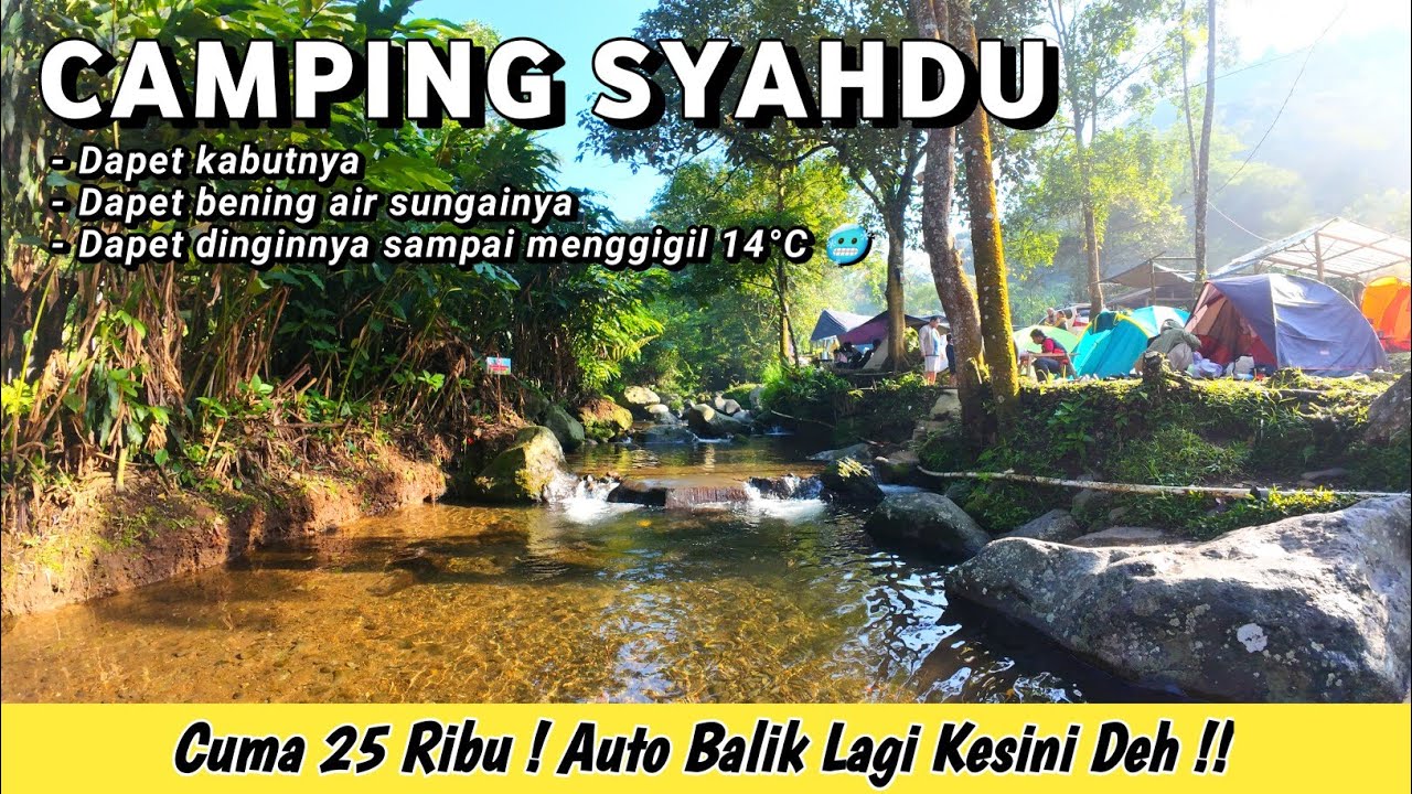 Camping Gak Harus Mahal‼️DINGIN & SYAHDU Bisa Berenang Sepuasnya | Ontahood Camping Ground