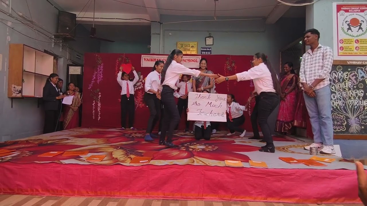 Farewell celebration in Vaibhav convent school ballarpur 10 ,2 ,2026