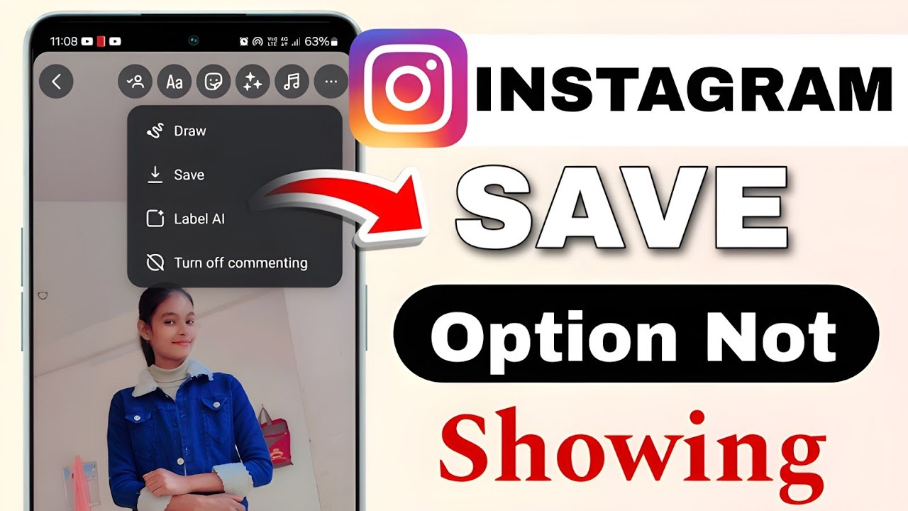 Instagram photo save option not showing | instagram story save option not showing 2025