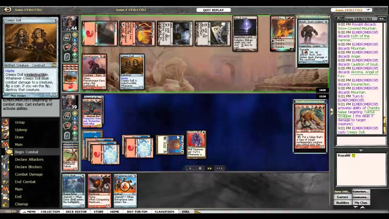 Magic the Gathering Online: Commander-EDH Kiki-Jiki vs. Bosh, Iron Golem