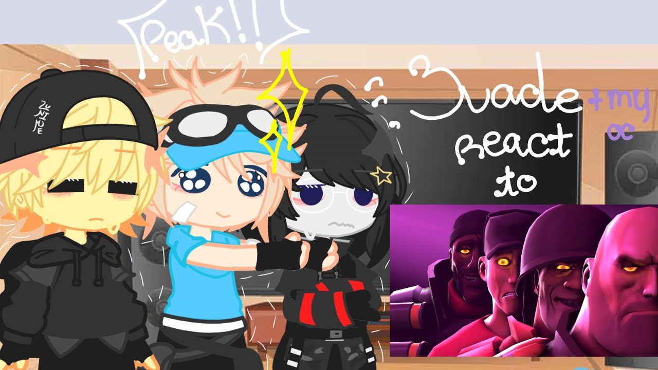 EVADE roblox react to TF2 vs FNAF [Og belong to: wolfalberto]---- /Chocolate bar