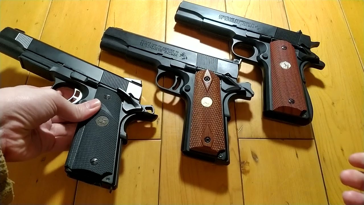 Army Armament R29 Colt M1911 Gold Cup National Match GBB Airsoft Pistol Close look