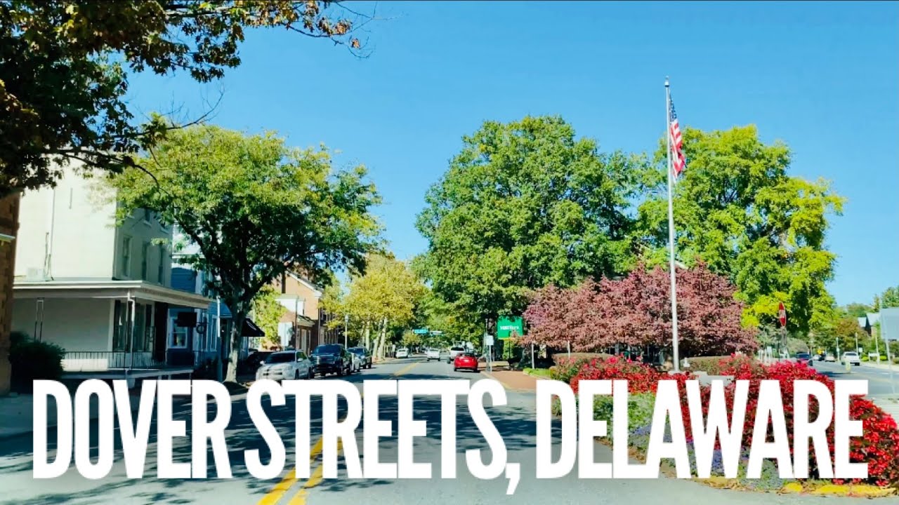 Driving through Dover streets, Delaware