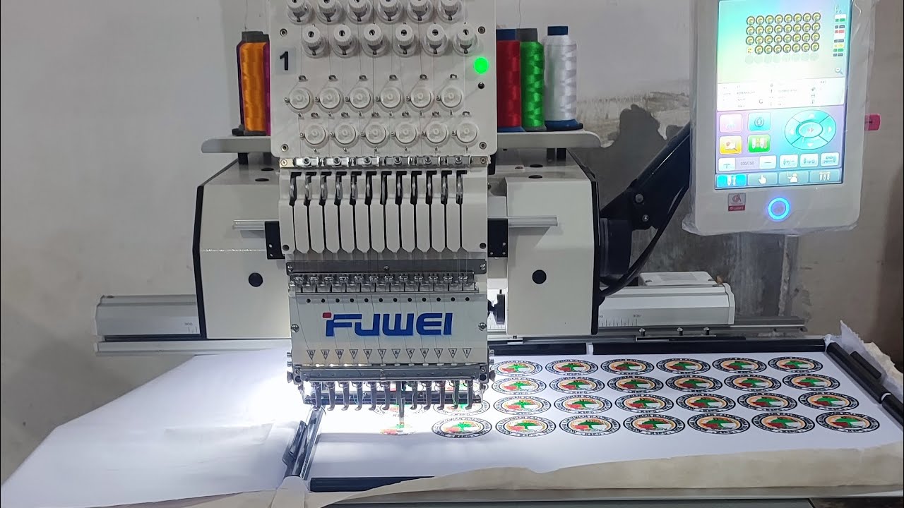 Mesin Bordir Komputer 1 kepala Terbaru 2023 #fuwei #youtube #1000subs