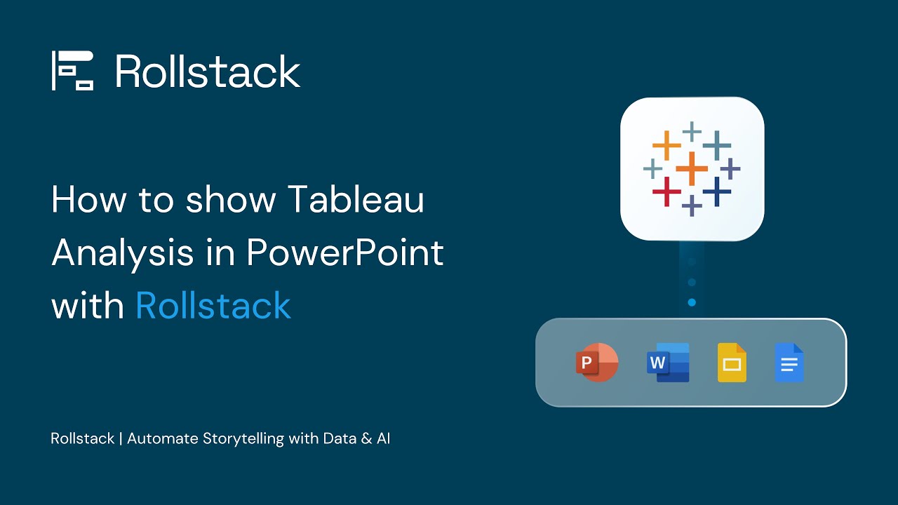 How to Show Tableau Analysis in PowerPoint