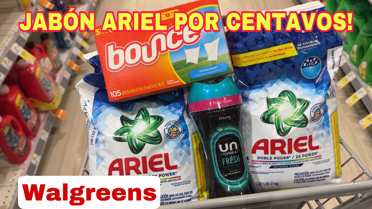 JABÓN ARIEL POR CENTAVOS! Walgreens 2/8-2/14 