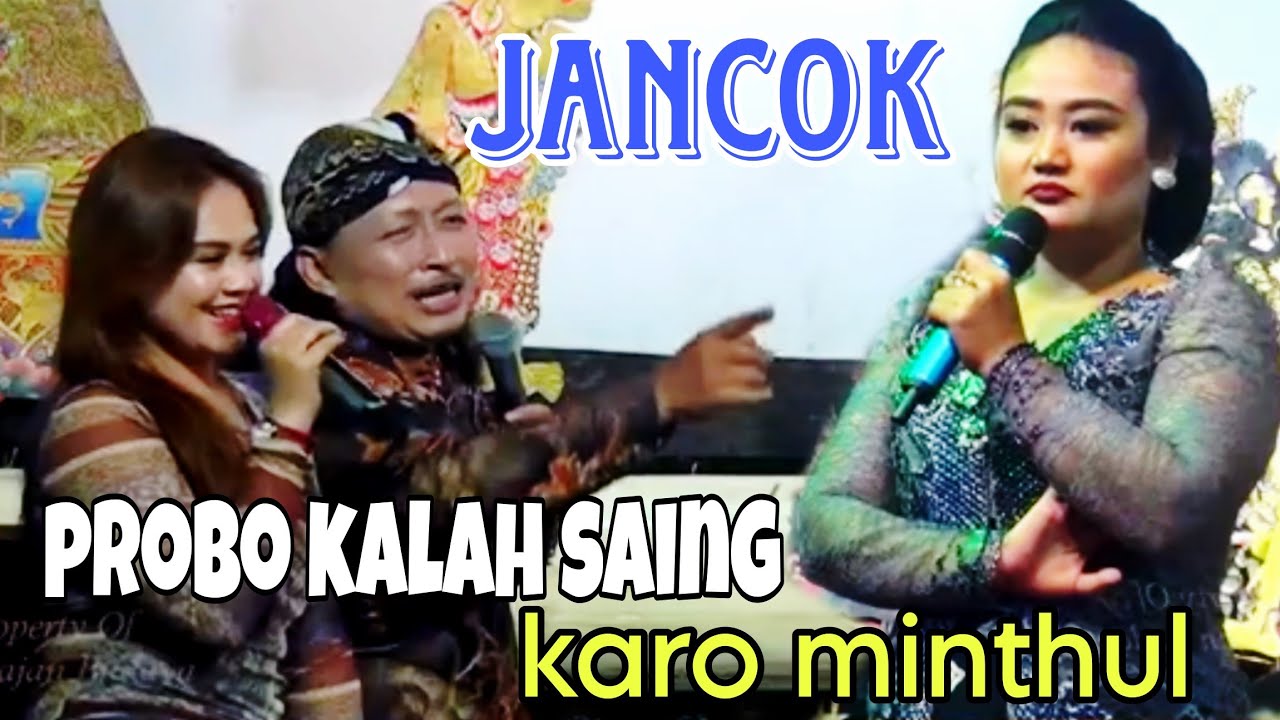 Lucu banget probo rini emosi kalah saing karo minthul